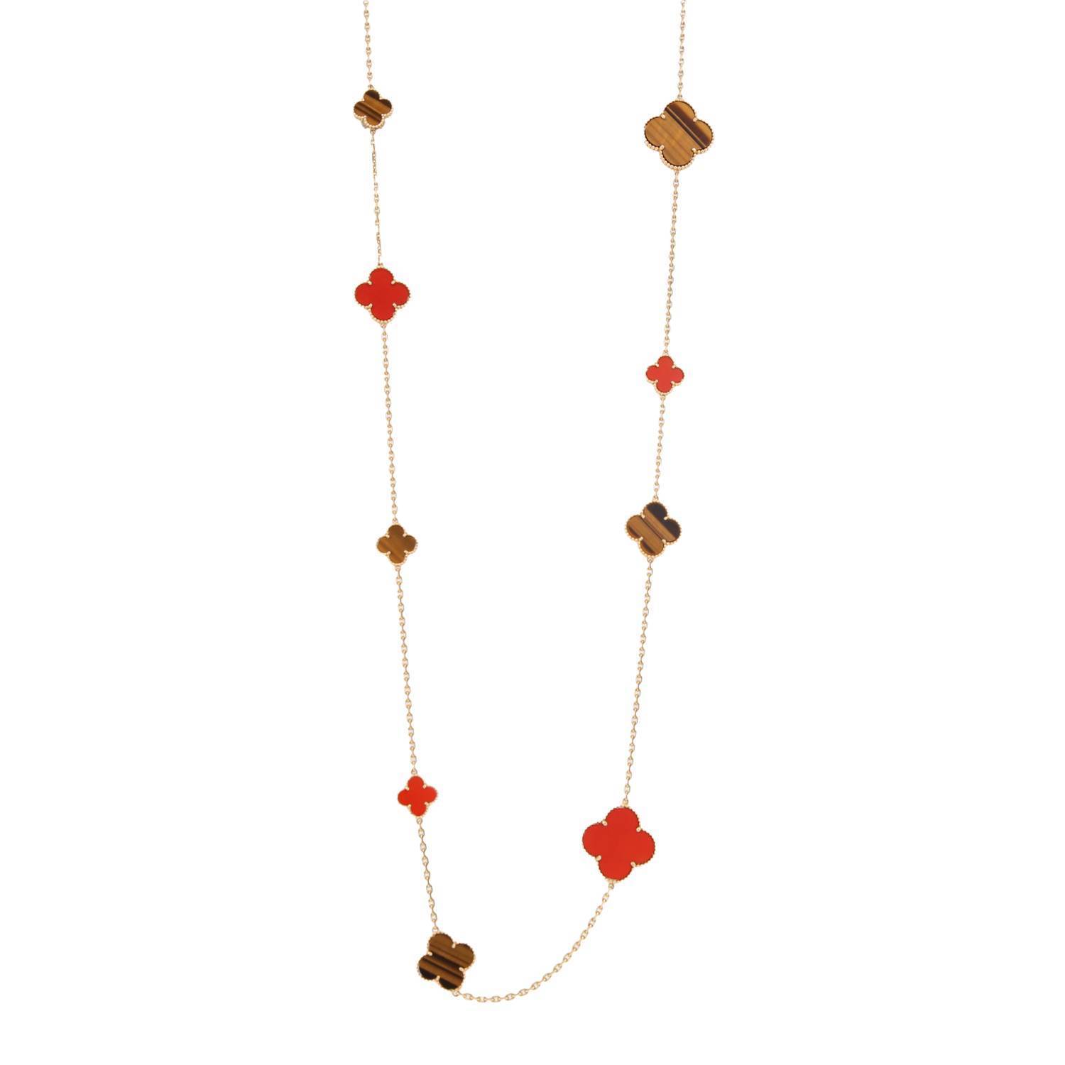 00pp-van-cleef-arpels-magic-alhambra-long-necklace-in-yellow-gold-cornelian-and-tiger-eye-stone